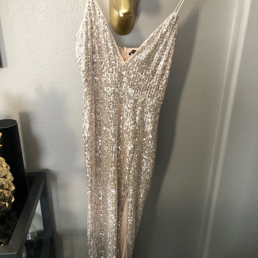 Champagne sparkle dress